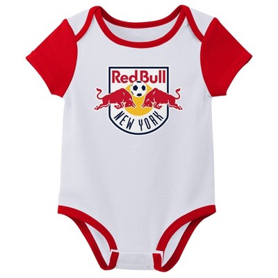 MLS New York Red Bulls Infant Boys' 3pk Bodysuit - 6-9M