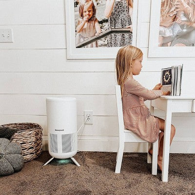 Honeywell Designer Series HEPA Tower White HPA830W: Air Purifier, 3 Settings, 100-300 sq. ft., AHAM & Energy Star Certified