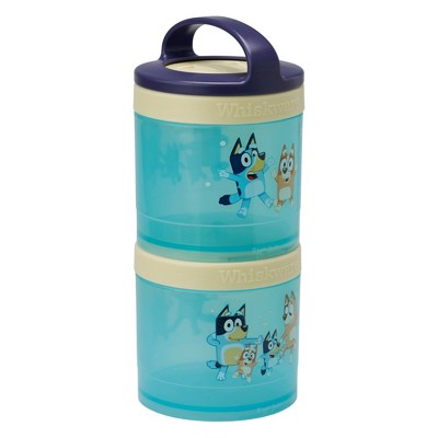 Whiskware Stackable 2pc Food Storage Jar Snack Pack - Bluey: Plastic Kids Container