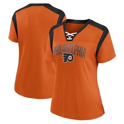 NHL Philadelphia Flyers Women's Lightweight Fashion Jersey - L: Cotton V Neck Pullover
