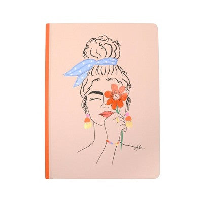 Ruled Jumbo Journal " She Blooms" - Spoonful of Faith for Designworks Ink