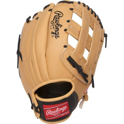 Rawlings 11.5" Youth Player Series Fielding Glove Baseball Right-Handed Tan PVC