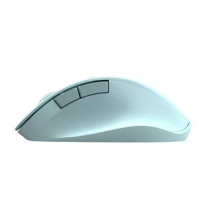 North Wireless Ergonomic 6 Button Mouse - Sky Blue: Rechargeable, Radio Frequency, Business Use