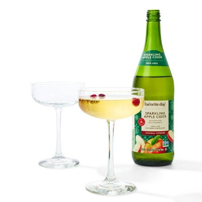 Sparkling Apple Cider 100% Juice - 25.4 fl oz Glass Bottle Favorite Day