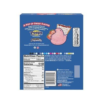 LOT OF 4!!! Peeps Easter Strawberry Pop Tart Flavored - 4.5oz/15ct BB:11/26