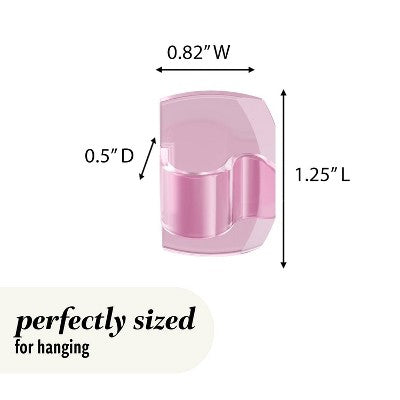 Command 5pk Damage-Free Transparent Cord Clips Lemonade