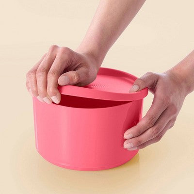 Tupperware 6pc (set of 3) Serve and Store Food Storage Canister Set Pink
