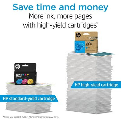 HP 923 CMY Original Ink Cartridge 3-Pack: Standard Yield Printer Ink Combo