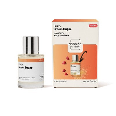 Dossier Body Perfume - Fruity Brown Sugar - 50ml: Paraben-Free, Phthalate-Free, Vegan, Spray