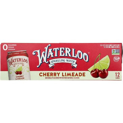 Waterloo Sparkling Water Watermelon Cherry Limeade Sparkling Water - Case of 2 - 144 fl oz (LOCAL PICKUP ONLY)