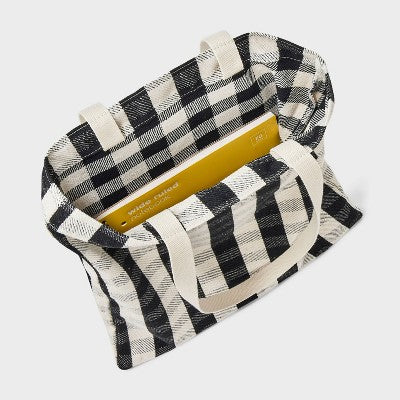 Magazine Tote Bag - Universal Thread Black/White Gingham