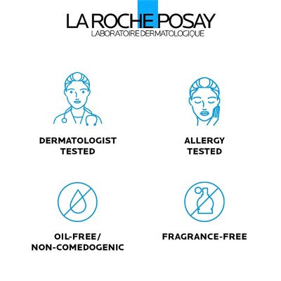 La Roche Posay Effaclar Acne Face Cleanser Medicated Gel Face Cleanser with Salicylic Acid for Acne Prone Skin - 1.69 fl oz
