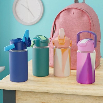 Zak Designs 16 fl oz Polypropylene Bottle with Silicone Sleeve - Orange