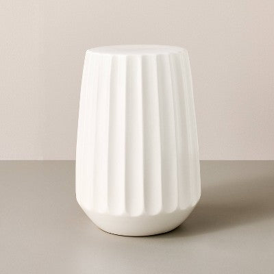 Ceramic Accent Table Sour Cream - Hearth & Hand with Magnolia (LOCAL PICKUP ONLY)
