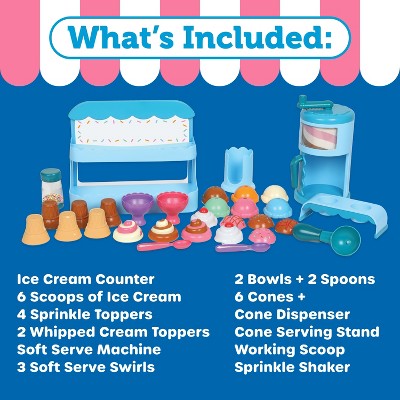 Learning Resources Swirly Scoops Ice Cream Shoppe: Baby & Toddler Learning Toy, 2-Year-Old Gifts, 31 Pieces