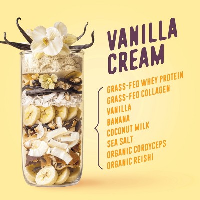 FlavCity Single Serve Protein Smoothie Powder - Vanilla Cream - 43gms: Kosher, Gluten-Free, Non-GMO, Soy-Free