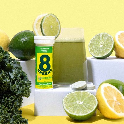 8Greens Effervescent Tablets Dietary Supplement - Lemon Lime - 10ct