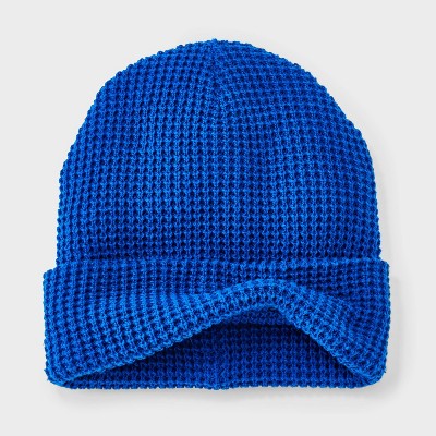 Men's Waffle Knit Beanie - Goodfellow & Co Blue