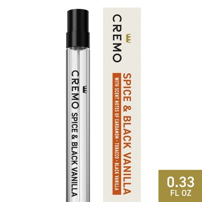 Cremo Cologne - Spice & Black Vanilla - 0.33 fl oz: Travel Spray, 1-Pack