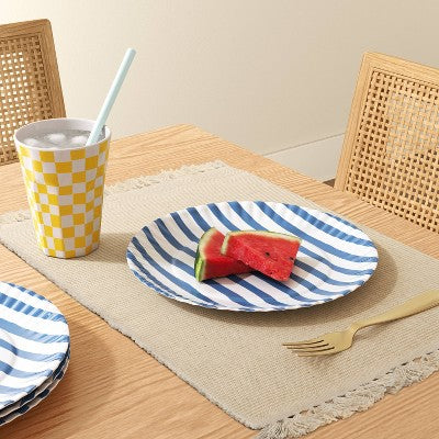 19oz Melamine Tumbler Yellow Checker - Room Essentials