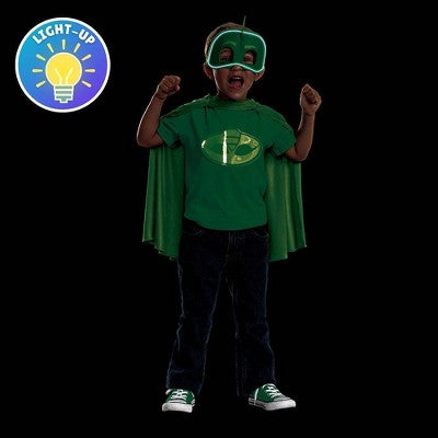 Toddler PJ Masks Gekko Halloween Light Up Kit Up One Size Fits Most