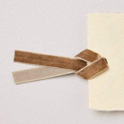 Place Setting Cards with Brown Velvet Ribbon 12ct - Hearth & Hand with Magnolia