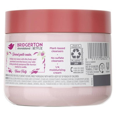 Dove Beauty Limited Edition Bridgerton Body Scrub - Raspberry Rendezvous - Raspberry and Vanilla Scent - 15oz