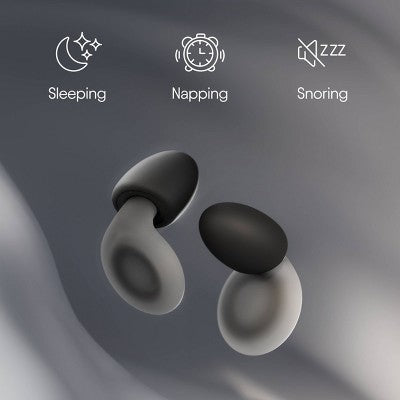 Loop Dream Earplugs for Deep Sleep, Napping and Snoring - Black