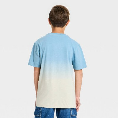 Boys' Disney Moana Maui Dip Dye Graphic T-Shirt - Blue XS