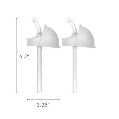 Boon NURSH Straw Conversion Top - 2pk: BPA-Free, Silicone, Flip-Top Lid