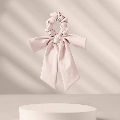 The Hair Edit Goddess Ribbon Bow Scrunchie