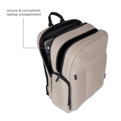 Baby Brezza Quilted Puffer Backpack Diaper Bag - Taupe