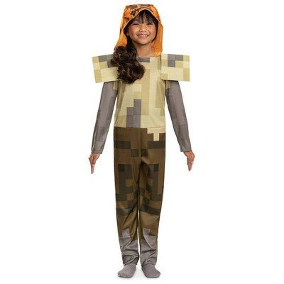 Kids' Minecraft Hooded Halloween Costume Jumpsuit Classic Husk Jack O'Lantern 4-6