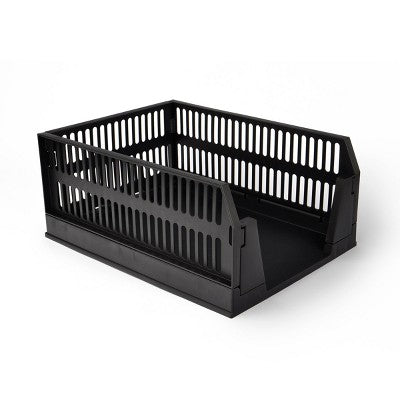 Foldable Plastic Storage Black - Bullseye's Playground