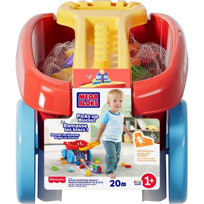 Mega Bloks Block Scooping Wagon Building Set