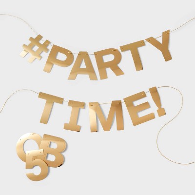 Gold Metallic Create Your Own Banner - Spritz
