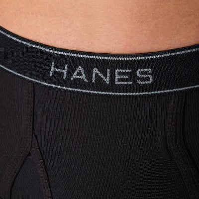 Hanes Premium Men's Cotton Stretch Briefs - Gray/Black S