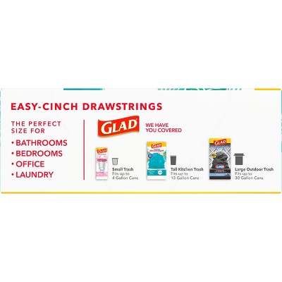 Glad ForceFlex MaxStrength Bahama Bliss Drawstring Trash Bags - Febreze Freshness - 4gal - 34ct
