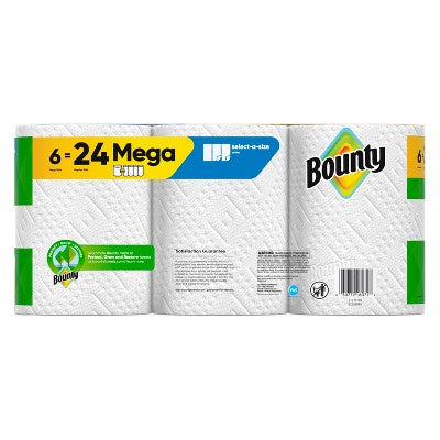 Bounty Select-A-Size Paper Towels - 6 Mega Rolls (LOCAL PICKUP ONLY)