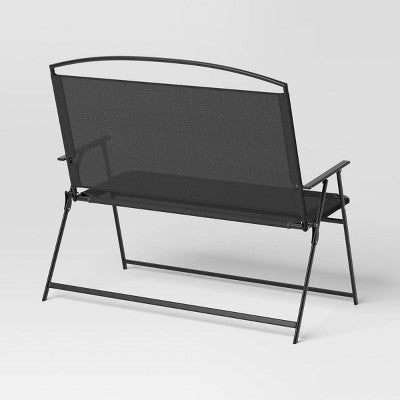 Sling Folding Outdoor Portable Patio Chair Black - Room Essentials (LOCAL PICKUP ONLY)