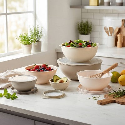 Cook With Color Mixing Bowl Set Beige