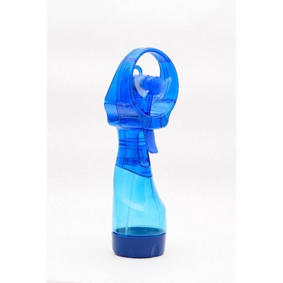 O2COOL Deluxe Handheld Misting Fan Colors May Vary: Portable Personal Spray Fan, Battery Operated, Smooth Plastic Finish