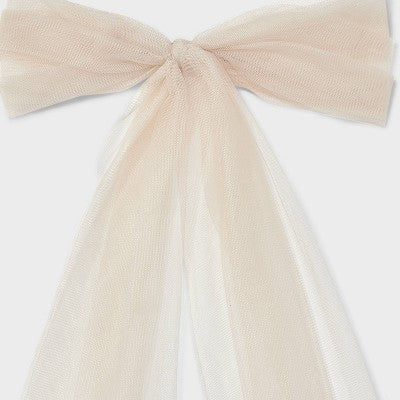 Tulle Bow Hair Barrette - A New Day Off-White