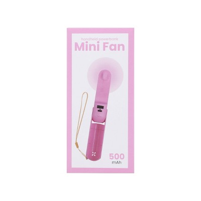 Vivitar 500mAh Power Bank Fan - Pink