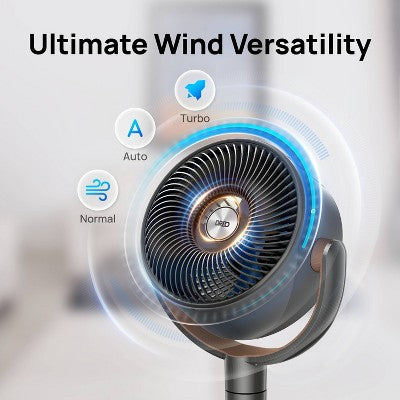 Dreo Pedestal Oscillating Fan Black and Carmel (LOCAL PICKUP ONLY)