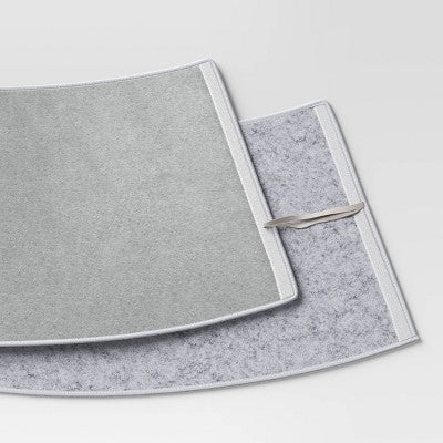 Christmas Roll Up Gray Boucle Tree Collar - Wondershop