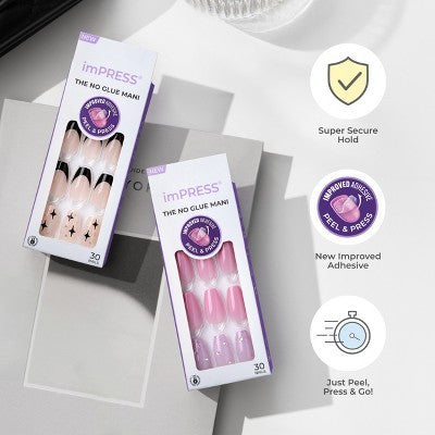 KISS Products imPRESS Fake Nails - Fade Into You - 33ct