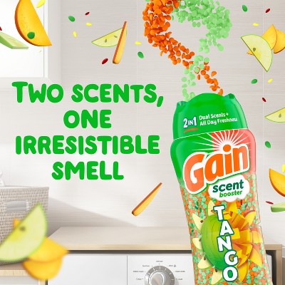Gain Apple Mango Tango Beads Scent Boosters - 21.1oz: Bleach-Free, Odor Control, Spill-Resistant Lid