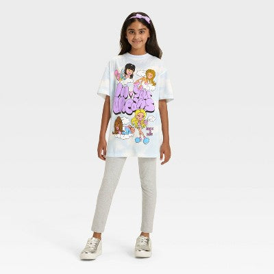 Girls' Bratz 'In Your Dreams' Short Sleeve Oversized Graphic T-Shirt - L