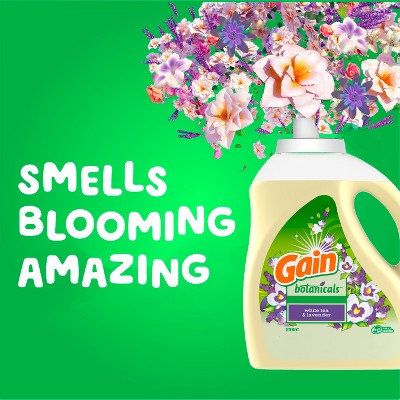 Gain White Tea & Lavender Botanicals Liquid Laundry Detergents 81 Loads - 107oz